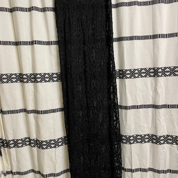 Free People Black Lace Maxi Skirt XS - Picture 14 of 16